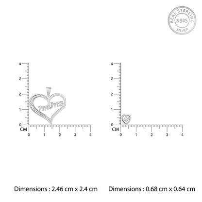 Anushka Sharma Silver Mama In My Heart Layered Necklace