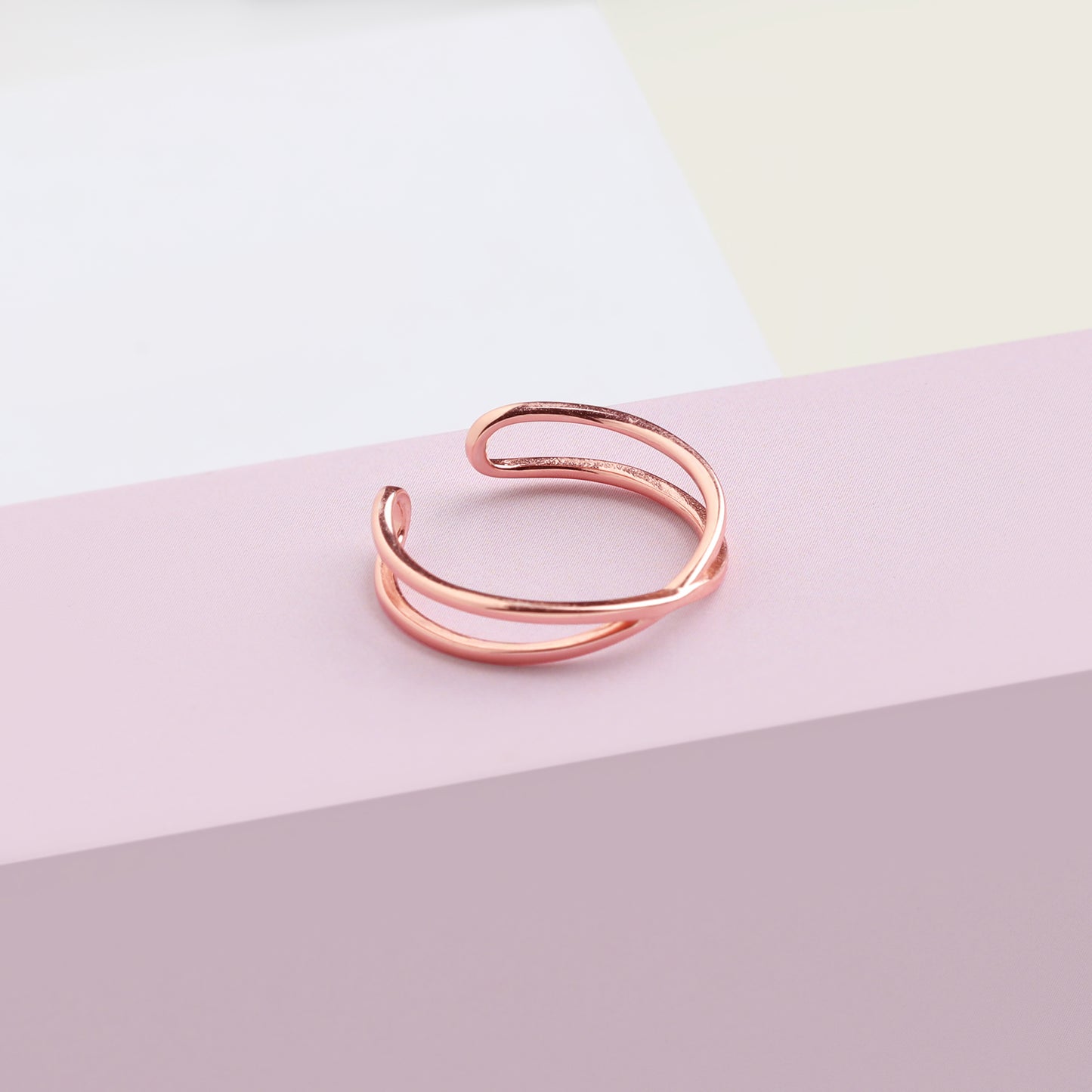 Rose Gold Weave Ring