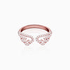 Rose Gold Angel Wings Ring