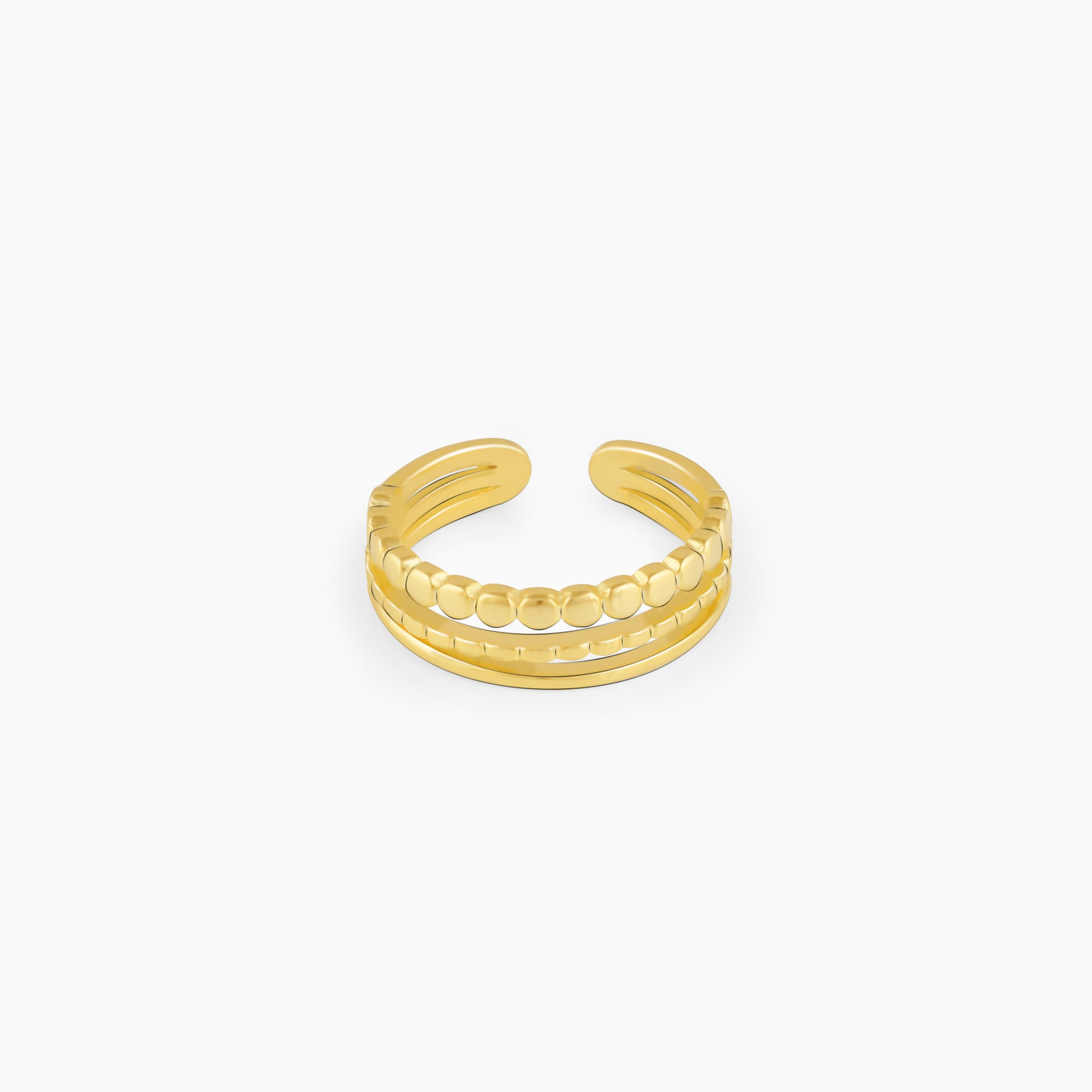 Champagne Rose Cut Diamond Ring in Palladium White Gold - EC Design Jewelry