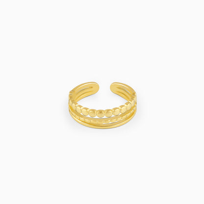 Golden Layered Ring