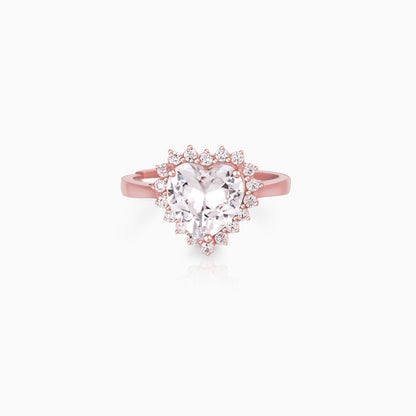 Rose Gold Zircon Panache Ring