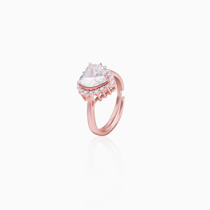 Rose Gold Zircon Panache Ring