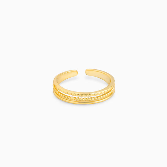 Golden Simplistic Angelic Ring
