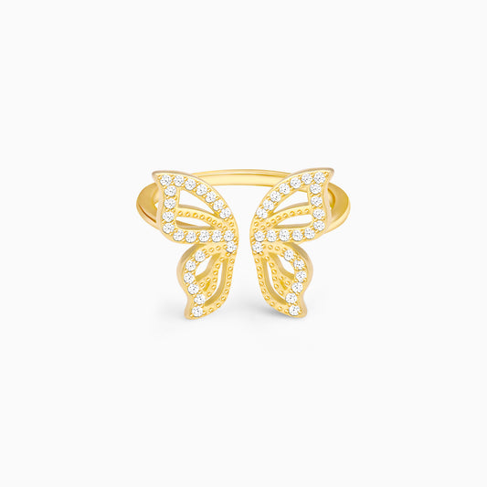 Golden Butterfly Starrer Ring
