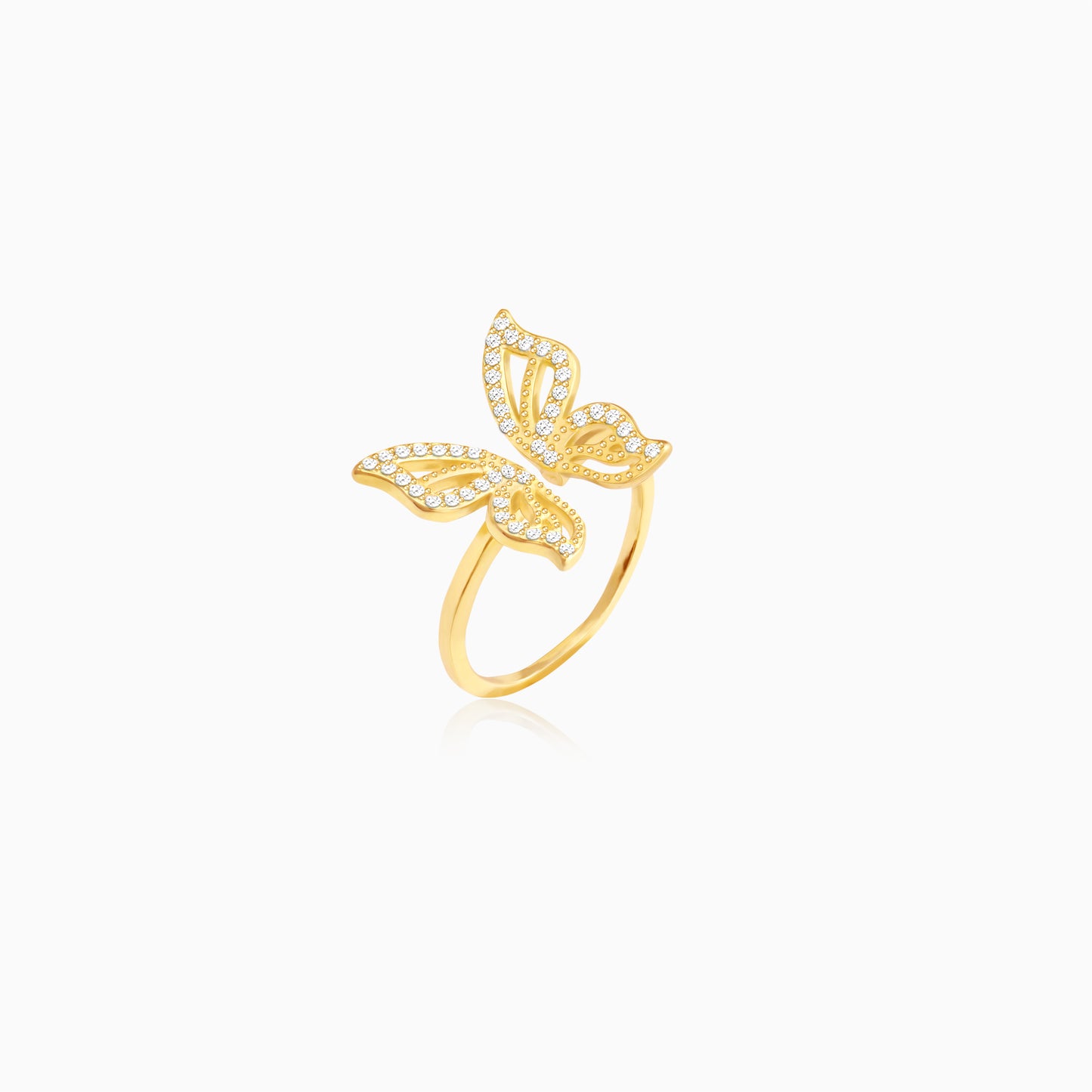 Golden Butterfly Starrer Ring