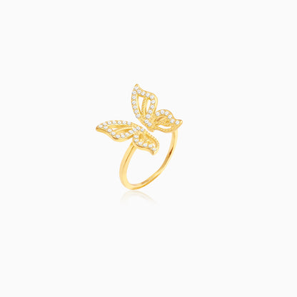 Golden Butterfly Starrer Ring