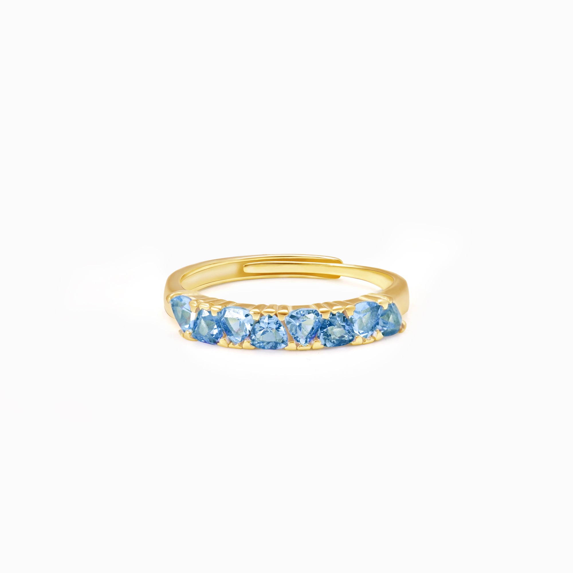 Golden Blue Poppy Ring - Image 1