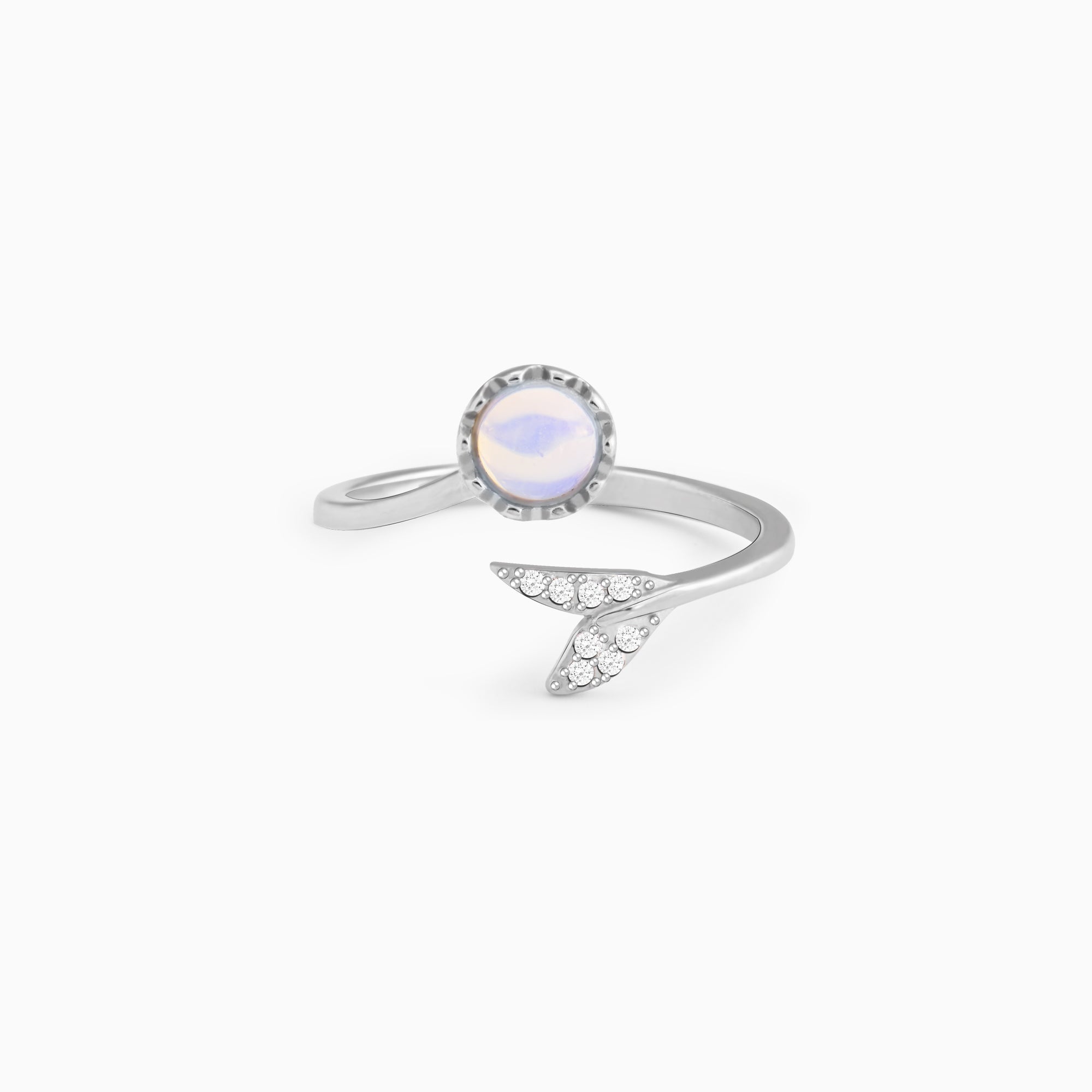 Silver Moonstone Visionary Ring - view 3
