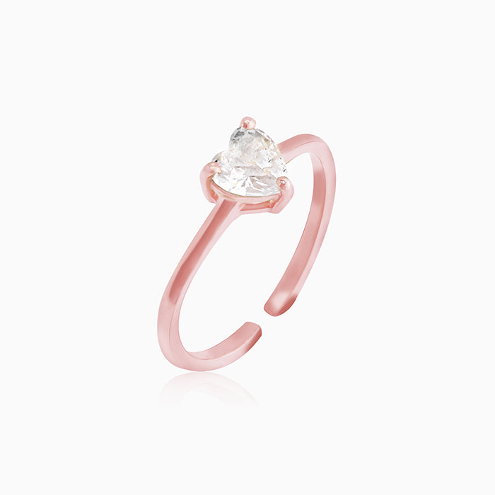 Rose Gold Heart's Paradise Ring