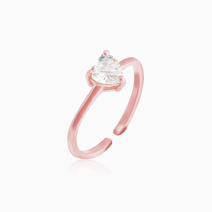 Rose Gold Heart's Paradise Ring