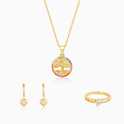 Golden Rainbow Tree of Life Set