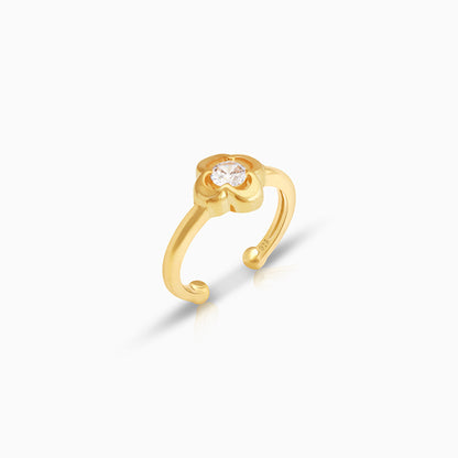 Golden Flower Power Ring