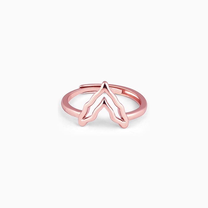 Rose Gold Mountain of Love Ring