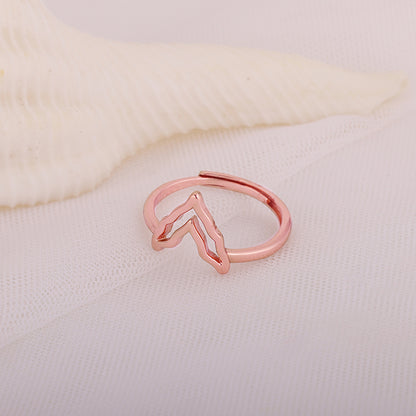 Rose Gold Mountain of Love Ring