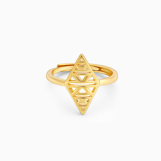 Golden Classic Marquise Ring