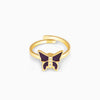 Golden Butterfly Spin Ring