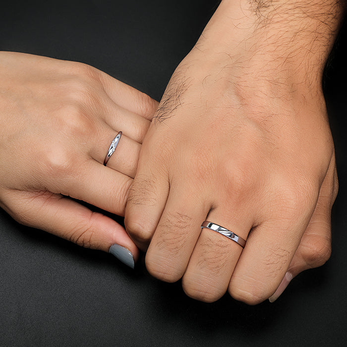 Engraved Gf Bf Promise Rings Set for two – Loforay