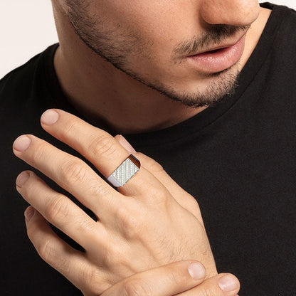 Silver No Crossroads Ring For Him