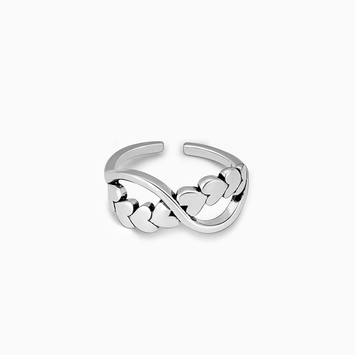 atjewels 925 Sterling Silver Prong set infinity Ring for Women's MOTHE –  atjewels.in