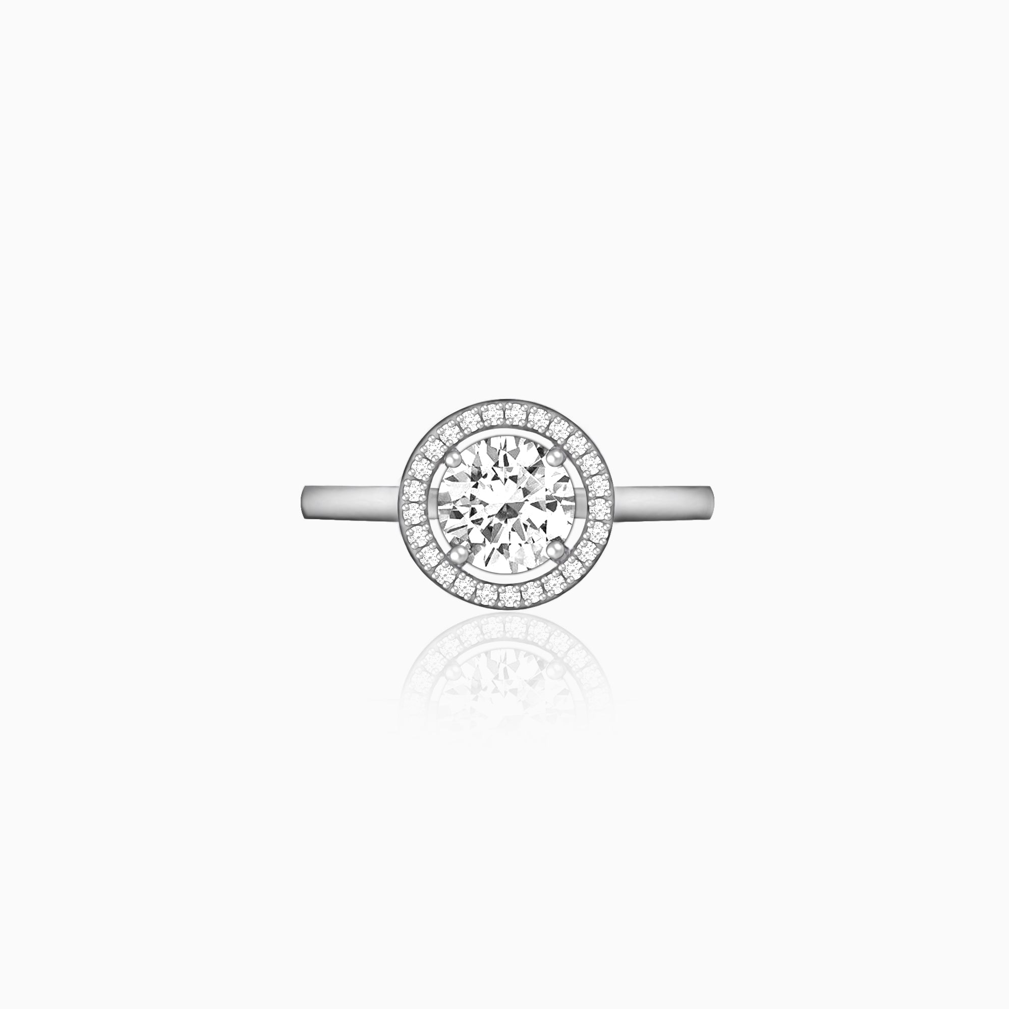 Silver Zircon Sunshine Ring - Image 1