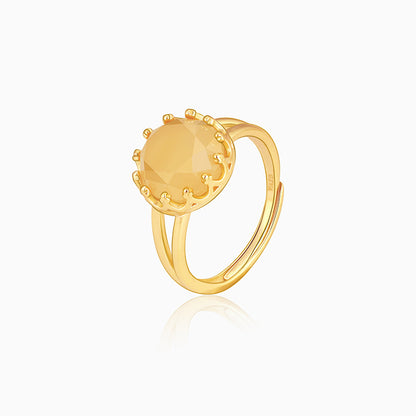 Golden Rising Sun Ring