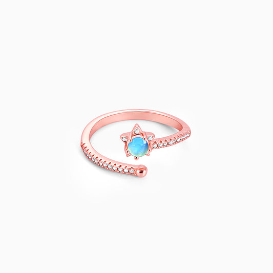 Rose Gold Aquatic Ring
