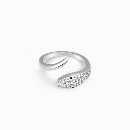 Silver Studded Serpent Ring