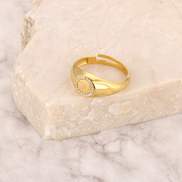 Golden Surrounded By Love Ring