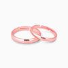 Rose Gold Lover's Paradise Couple Rings