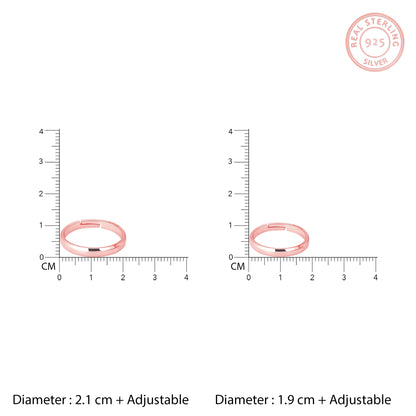 Rose Gold Lover's Paradise Couple Rings