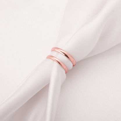 Rose Gold Lover's Paradise Couple Rings