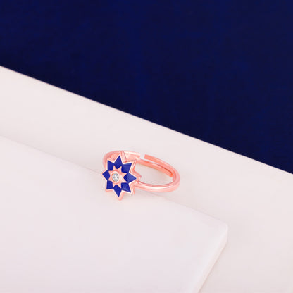 Rose Gold Mughal Architecture Ring