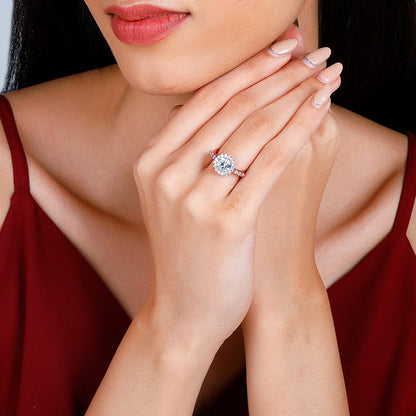 Rose Gold Floral Set of Three