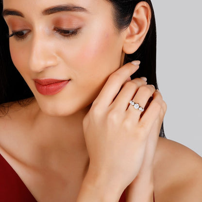 Anushka Sharma Silver Attracted To You Ring