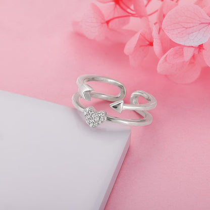 Silver You Won My Heart Ring