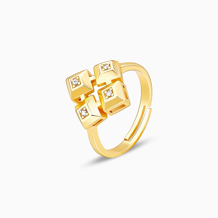 Golden All Rise For The Queen Signature Ring