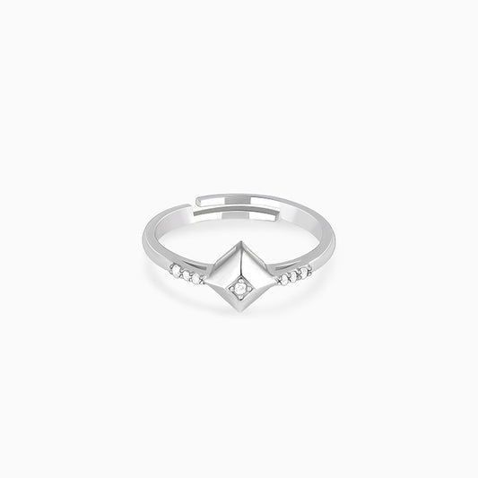 Silver Angles Of The Cube Signature Ring