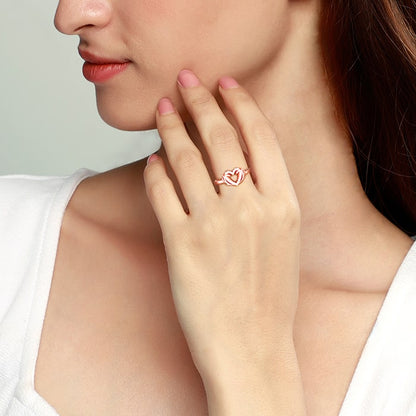 Rose Gold Intertwined In Love Ring