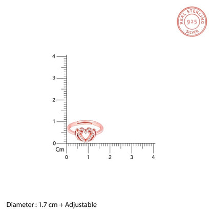 Rose Gold Intertwined In Love Set