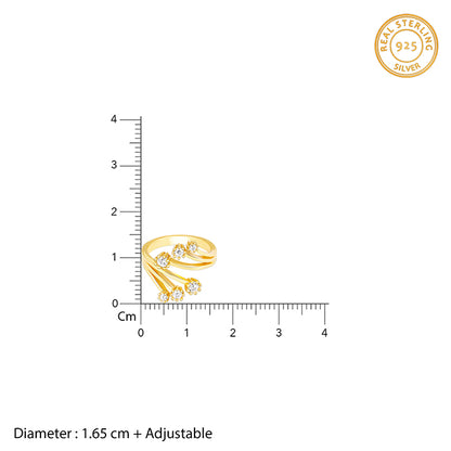 Golden Bouquet of Hug Ring