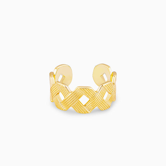 Golden Woven Together Ring