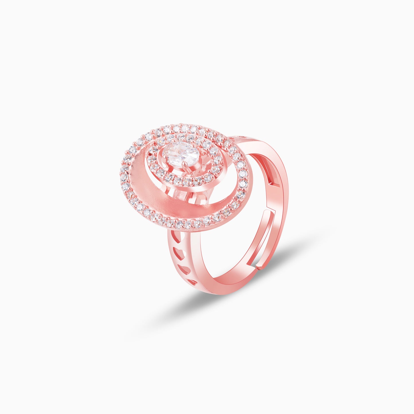 Rose Gold Sphere Arena Ring