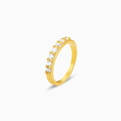 Golden Halo of Love Couple Rings