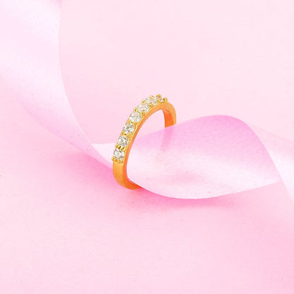 Golden Halo of Love Couple Rings