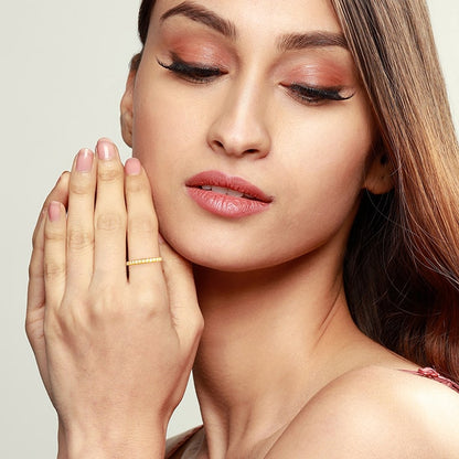 Golden Spark Exquisite Couples Ring