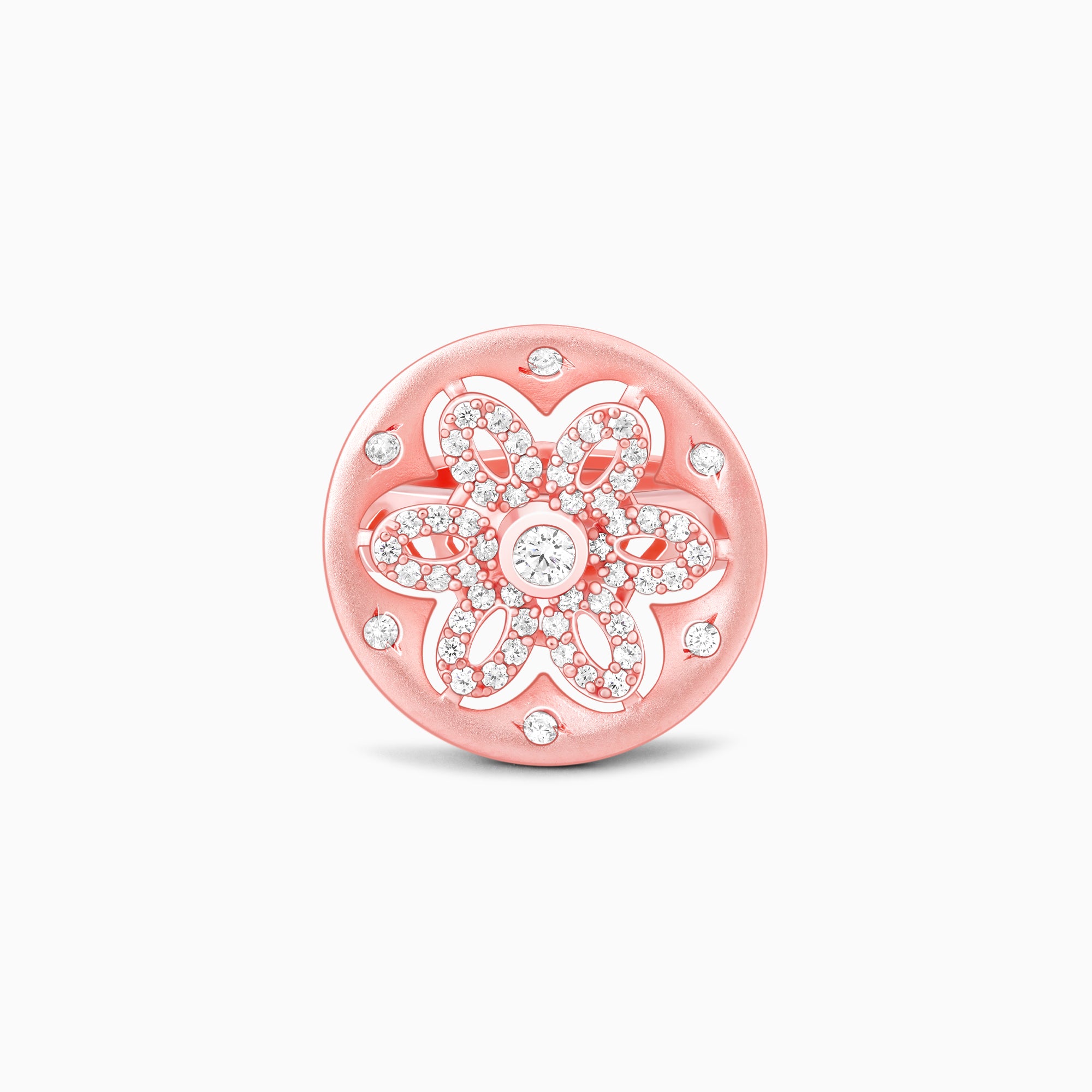 Rose Gold Say It With Flowers Ring - Image 1