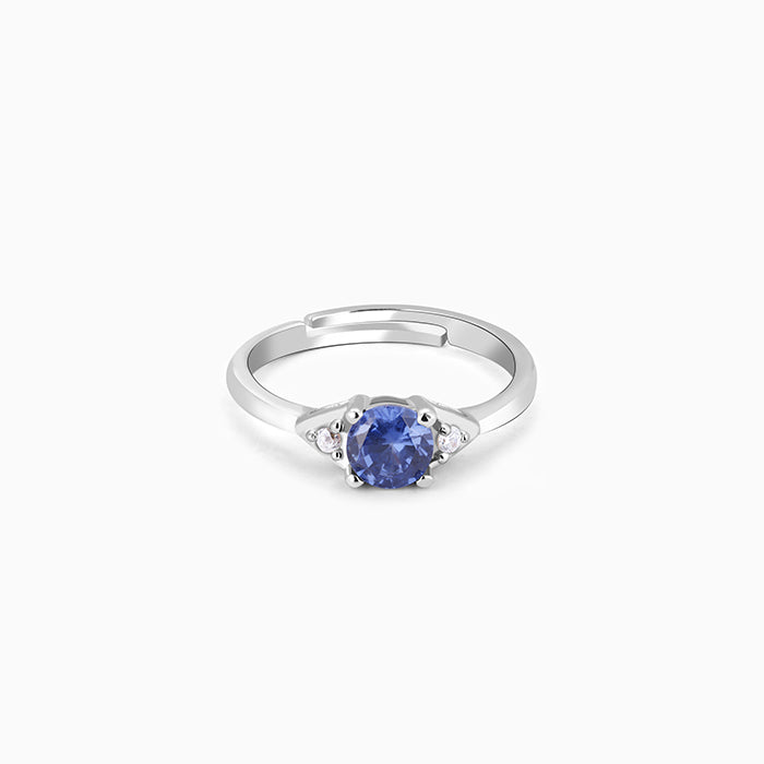 Silver Blue Aqua Life Ring