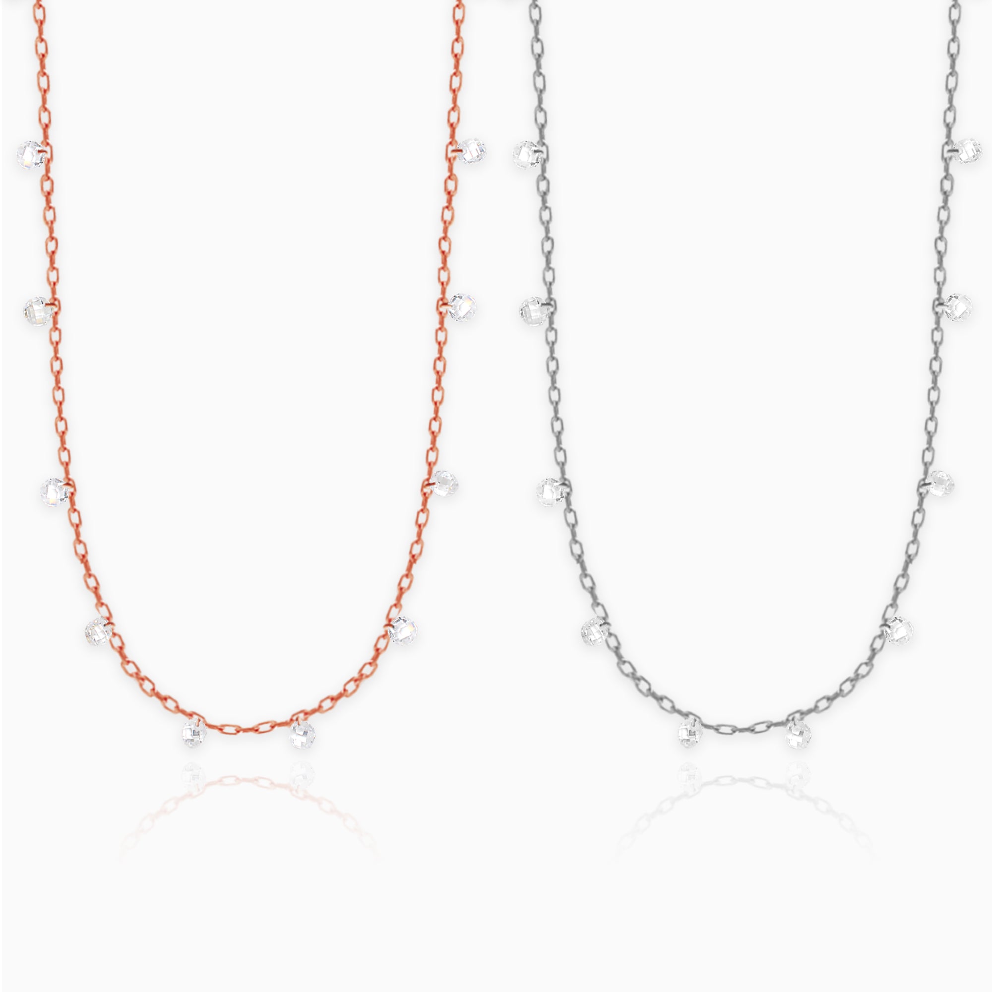 Silver and Rose Gold Regal Queen Duo - Image 1