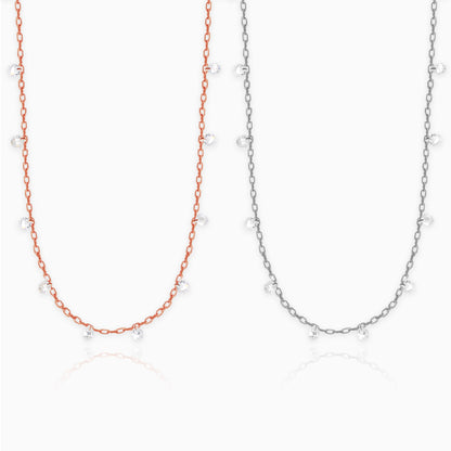 Silver and Rose Gold Regal Queen Duo